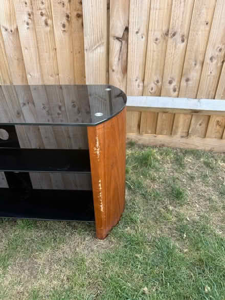 Photo of free Glass and wood tv unit (Ipswich IP1) #4