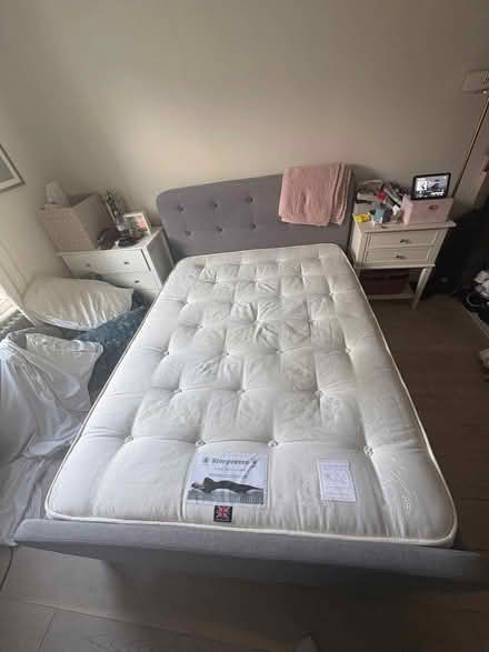 Photo of free Double bed frame & mattress (Fulham Palace Rd SW6) #1