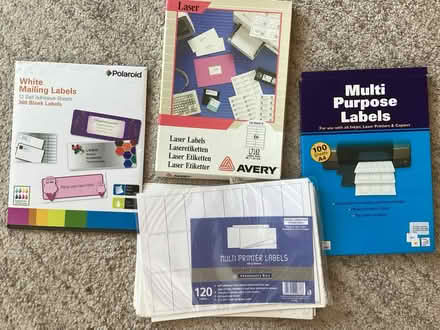 Photo of free Printer labels (Redhill BS40) #1