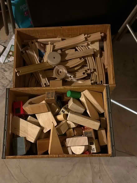 Photo of free Wooden Blocks and Train Tracks (West concord) #1