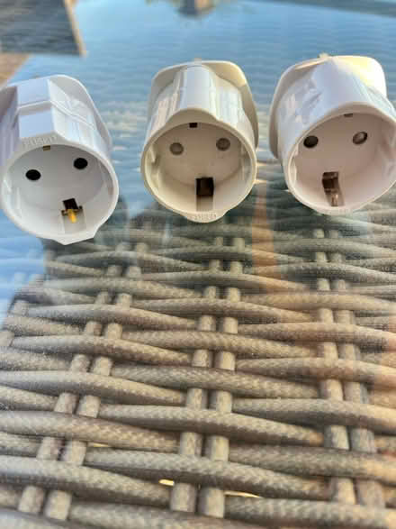Photo of free 3 x 3 pin to 2 pin adaptors (Brighton BN2 6) #1