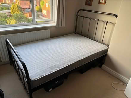 Photo of free 4ft double bed frame and mattress (Weston SK11) #2