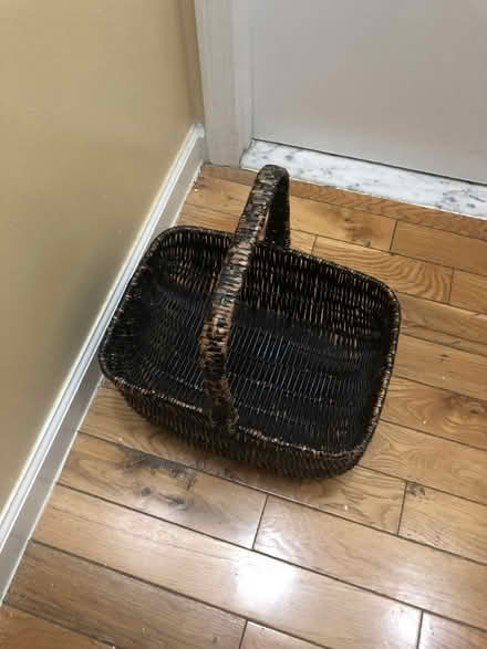Photo of free christmas tree + basket (Washington Heights) #3