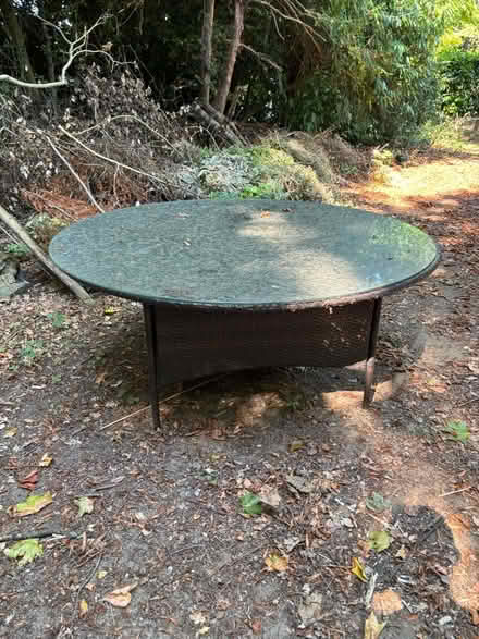Photo of free 160 diameter rattan table (Godalming GU7) #1