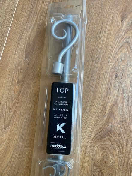 Photo of free New Extendable silver curtain pole (West Bergholt CO6) #2