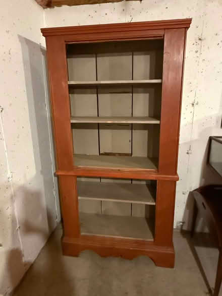 Photo of free Antique Wooden Bookshelf (West Concord) #1