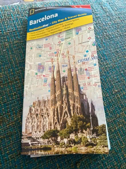 Photo of free Barcelona paper map (Ashby & Sacramento) #1