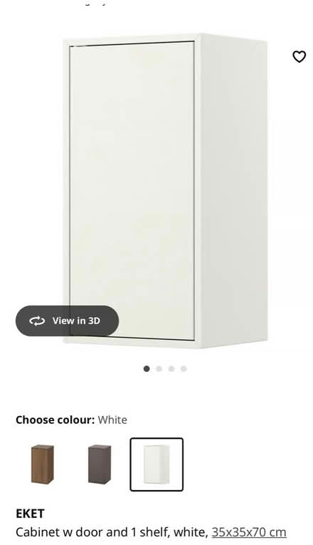 Photo of free 2X IKEA white cabinets (Hammersmith) #1