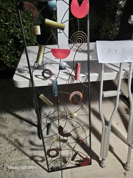Photo of free Pts and pans crutches wall deco etc (Belle mead nj off route 206) #1