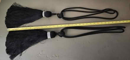 Photo of free Black curtain tie backs (Derby Road DE56) #1