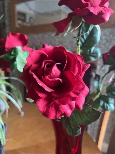 Photo of free 4 artificial red roses (Bromley BR2) #2