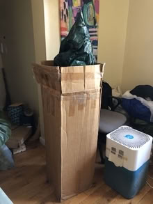 Photo of free christmas tree + basket (Washington Heights) #2