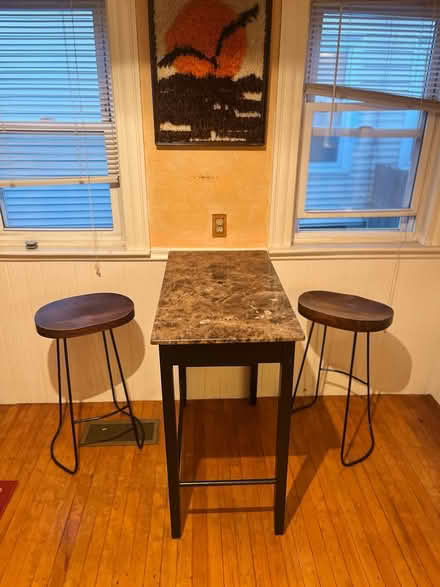 Photo of free Tall Table & Stools (Tufts/Medford) #1
