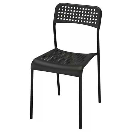 Photo of free Black metal and plastic chairs x 2 (Dunfermline KY11) #1
