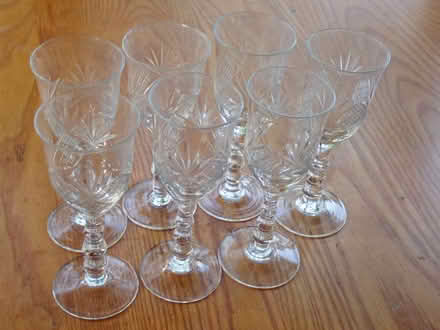 Photo of free Set of 7 cut glass Sherry/Port glasses (Fairfield LA1) #2