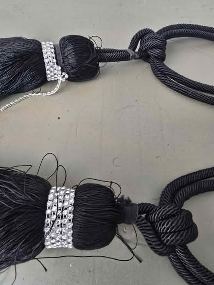 Photo of free Black curtain tie backs (Derby Road DE56) #2