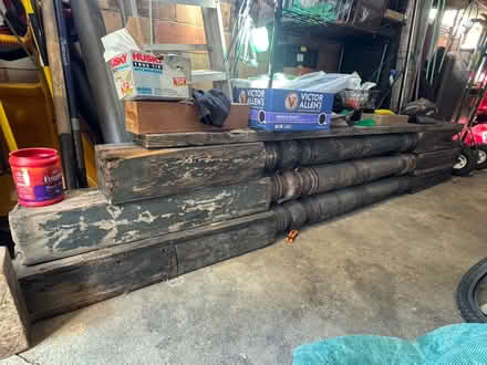 Photo of free 3 wooden porch posts (Latrobe, PA downtown) #2