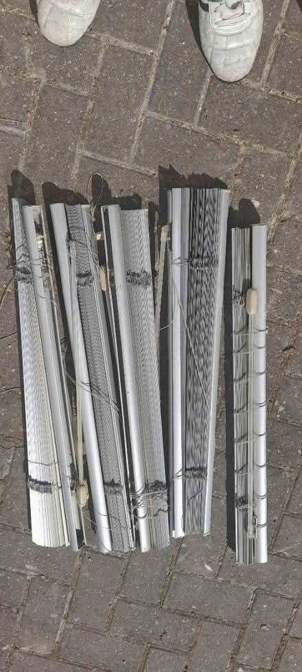 Photo of free 5 Silver Venitian blinds (Addlestone KT15) #1