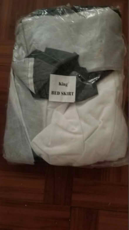 Photo of free King size bed skirt (Fordham Rd Bronx.) #1