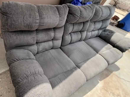 Photo of free Grey dual reclining sofa (west phoenix/glendale area) #1