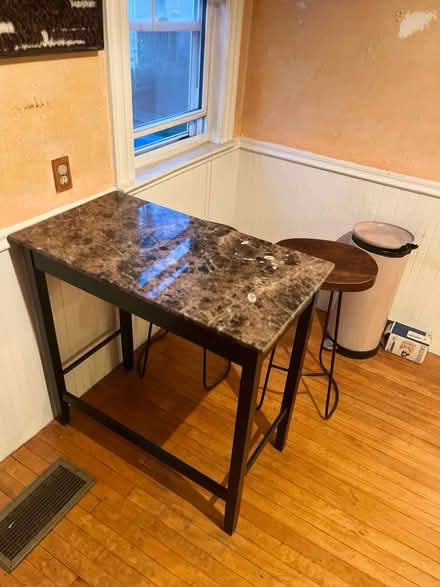 Photo of free Tall Table & Stools (Tufts/Medford) #2