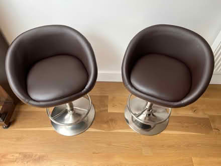 Photo of free 2 bar stools (Roundwood AL5) #2