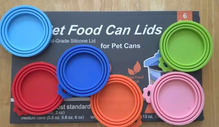 Photo of free Silicone can lids x6 (Bernardo & Iowa, Sunnyvale) #1