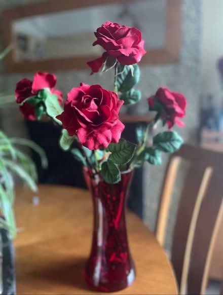 Photo of free 4 artificial red roses (Bromley BR2) #1