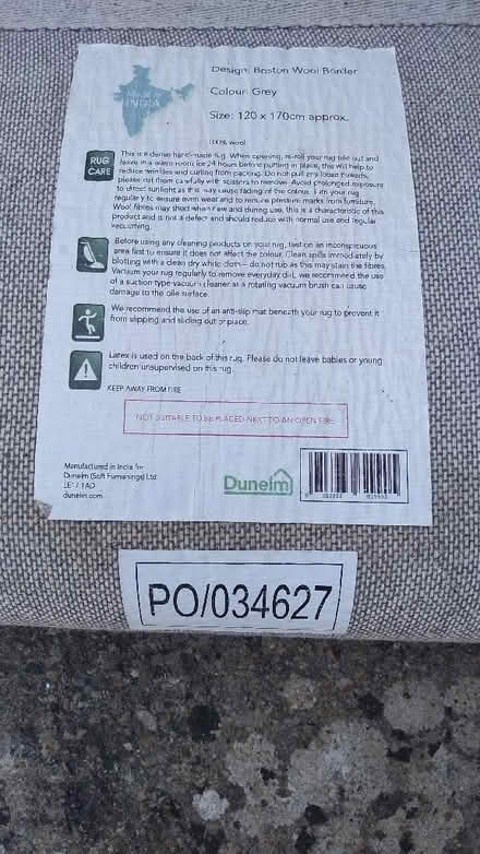 Photo of free Grey wool rug (Risinghurst OX3) #3
