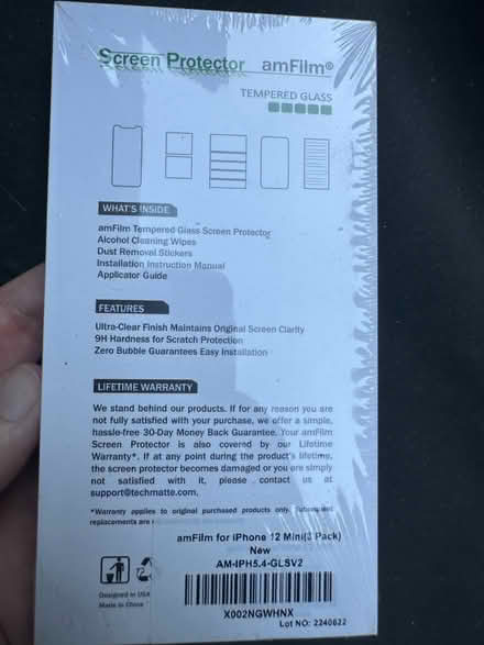 Photo of free Screen protector iPhone 12 (Los Gatos 95032) #2