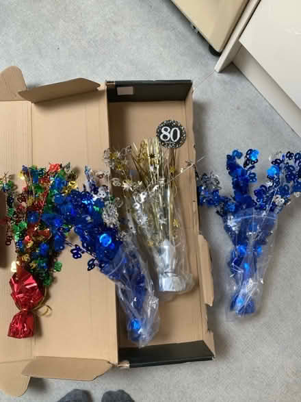 Photo of free “80” table birthday decorations (Malvern Link WR14) #1
