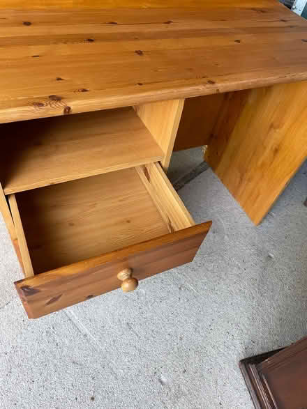 Photo of free Wooden desk-pine (Horsham) #2
