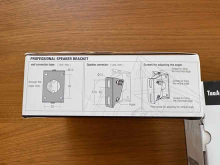 Photo of free 2 wall speaker brackets (South Acton W3) #4