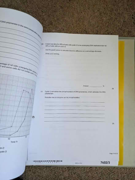 Photo of free A level biology notes and papers (CV3) #3