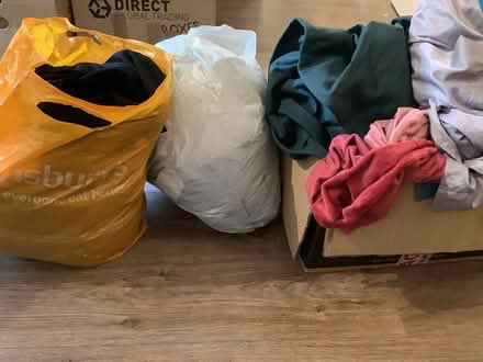 Photo of free One Box and two bags of fabric (EH11 2TG) #1