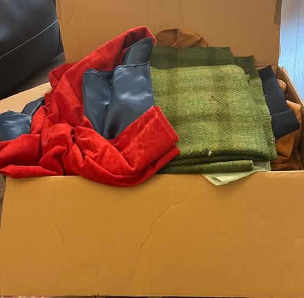 Photo of free One Box and two bags of fabric (EH11 2TG) #2