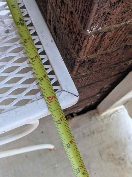 Photo of free White metal side table (Newport KY) #2