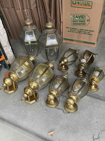 Photo of free Light Fixtures -Outdoor/Gold Finish (Westminster, CO 80031) #1