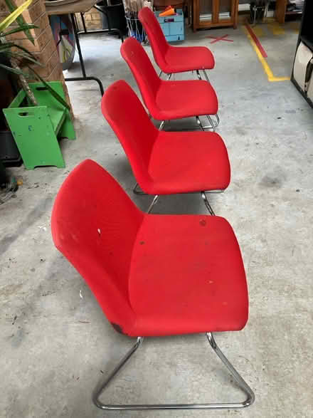 Photo of free Retro fabric chairs (9/10 William Street Adamstown) #1