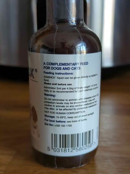 Photo of free Kaminox potassium for pets (Prenton CH43) #2