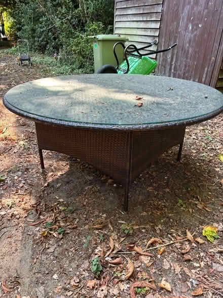 Photo of free 160 diameter rattan table (Godalming GU7) #2