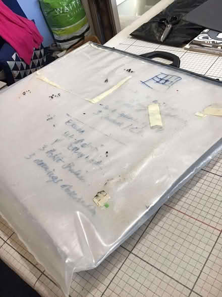 Photo of free 2 large plastic art folders/bags with handles, 70cm x 60c (Hurst RG10) #1