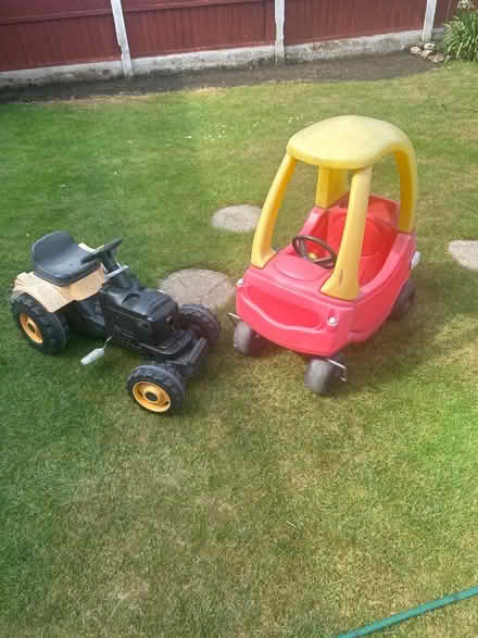 Photo of free Child's tractor & car (Pendine Close WA5) #1