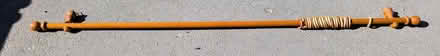 Photo of free 180cm wooden curtain pole with rings and fixings (Stroud GL5) #1