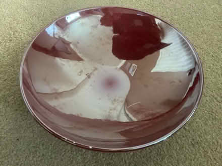 Photo of free Burgundy ceramic fruit bowl (Morecambe LA4) #1