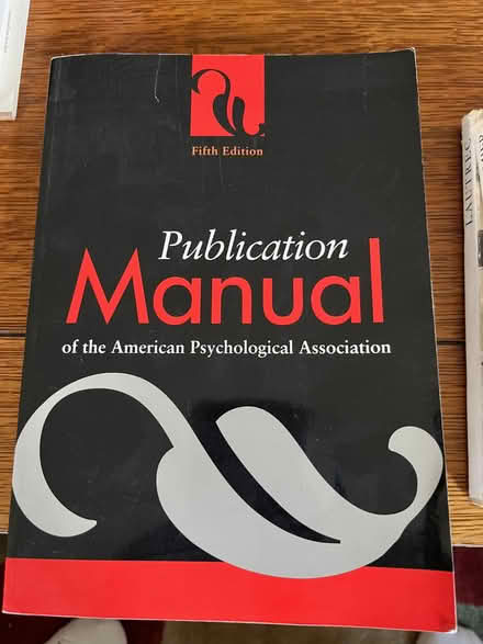 Photo of free 5th Edition Publication Manual (Springfield, Delco) #1