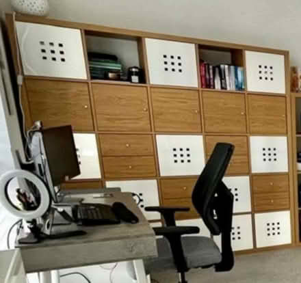 Photo of free IKEA KALLAX shelving unit (5x5)182 x 182cm (Bare LA4) #1