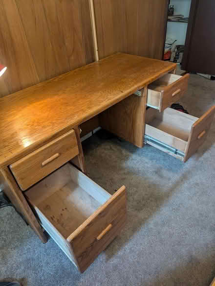 Photo of free Lovely wood desk (South seattle) #2