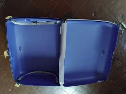 Photo of free Blue travelling suitcase (Upton Priory SK10) #3