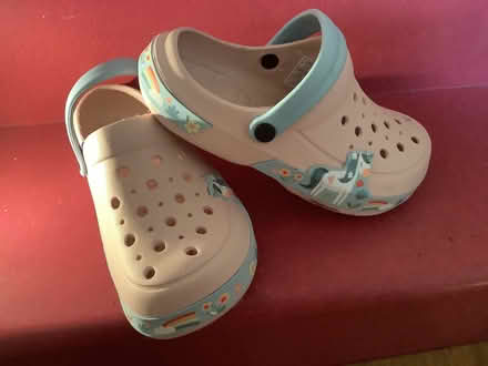 Photo of free NEW Girls Pink Crocs Size 1-2 (Wrotham TN15) #1